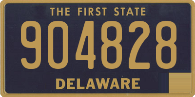 DE license plate 904828