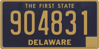 DE license plate 904831