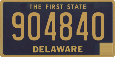 DE license plate 904840