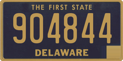 DE license plate 904844