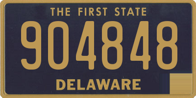 DE license plate 904848