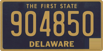 DE license plate 904850