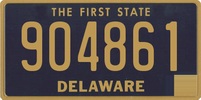 DE license plate 904861