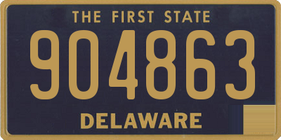DE license plate 904863