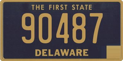 DE license plate 90487