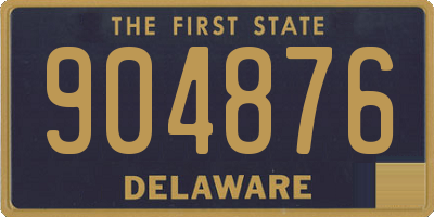 DE license plate 904876