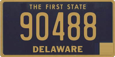 DE license plate 90488