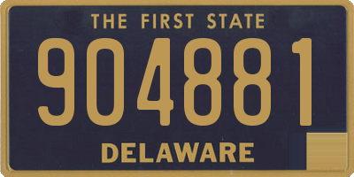 DE license plate 904881