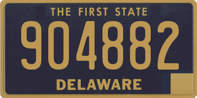 DE license plate 904882