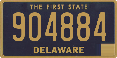 DE license plate 904884