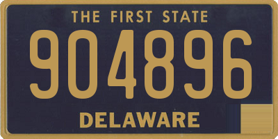 DE license plate 904896