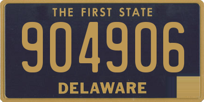 DE license plate 904906
