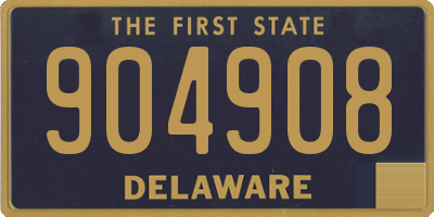 DE license plate 904908