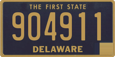 DE license plate 904911