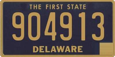 DE license plate 904913