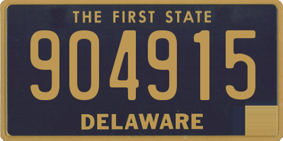 DE license plate 904915