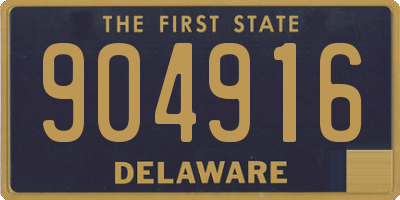 DE license plate 904916