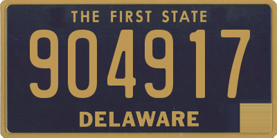 DE license plate 904917