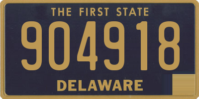 DE license plate 904918