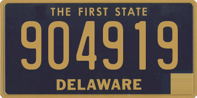 DE license plate 904919