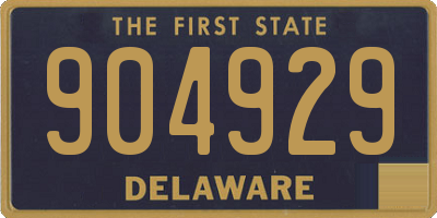 DE license plate 904929