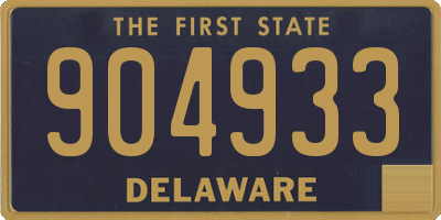 DE license plate 904933