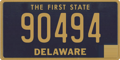 DE license plate 90494