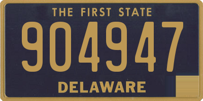 DE license plate 904947