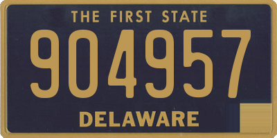 DE license plate 904957
