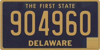 DE license plate 904960