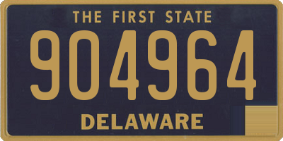 DE license plate 904964