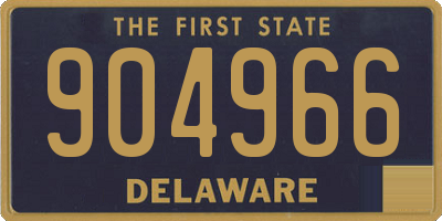 DE license plate 904966