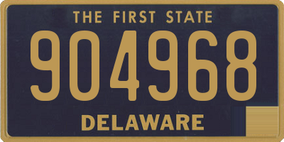 DE license plate 904968