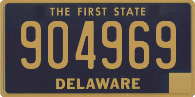 DE license plate 904969