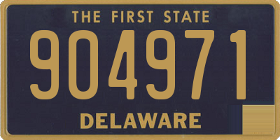 DE license plate 904971