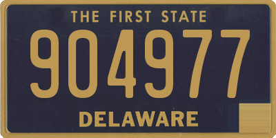DE license plate 904977