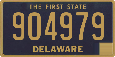 DE license plate 904979