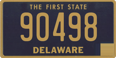 DE license plate 90498