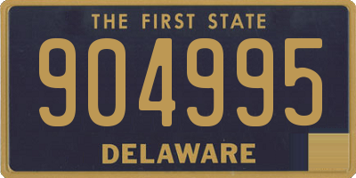 DE license plate 904995