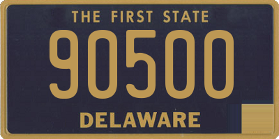 DE license plate 90500