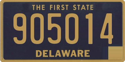 DE license plate 905014
