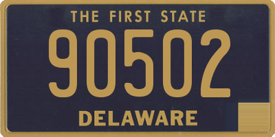 DE license plate 90502