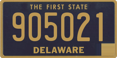 DE license plate 905021