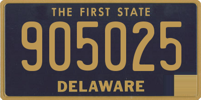 DE license plate 905025