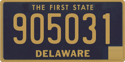 DE license plate 905031