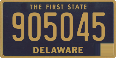 DE license plate 905045