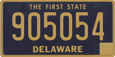 DE license plate 905054