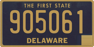 DE license plate 905061