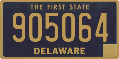 DE license plate 905064