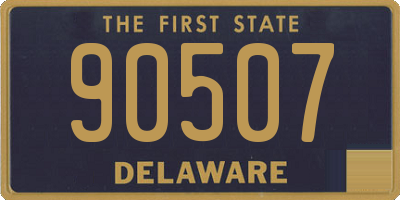 DE license plate 90507